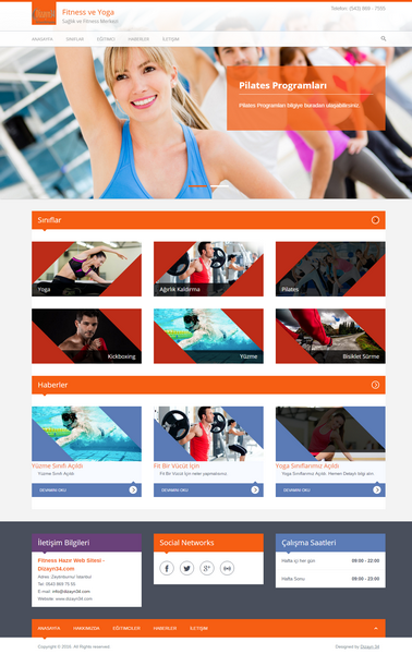 Fitness Hazır Web Sitesi